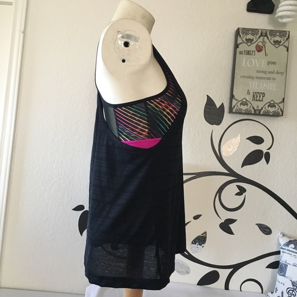 Fila top with sports bra Tank Sz Medium - Picture 6 of 15